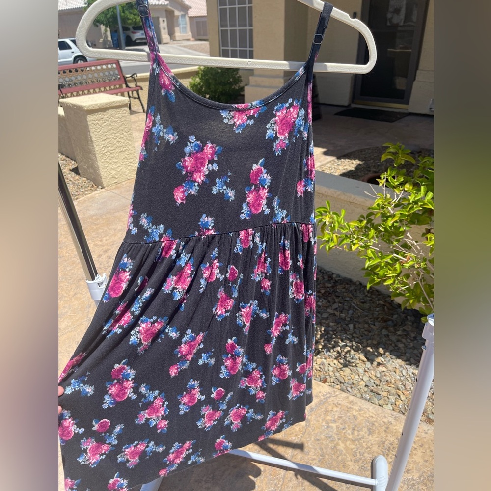 Arizona Floral Spaghetti Strap Casual Skater dress / Sundress - L